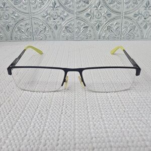 Carrera CA6631 5R1 Unisex Black Green Half Rim Rectangle Eyeglasses 145 mm
